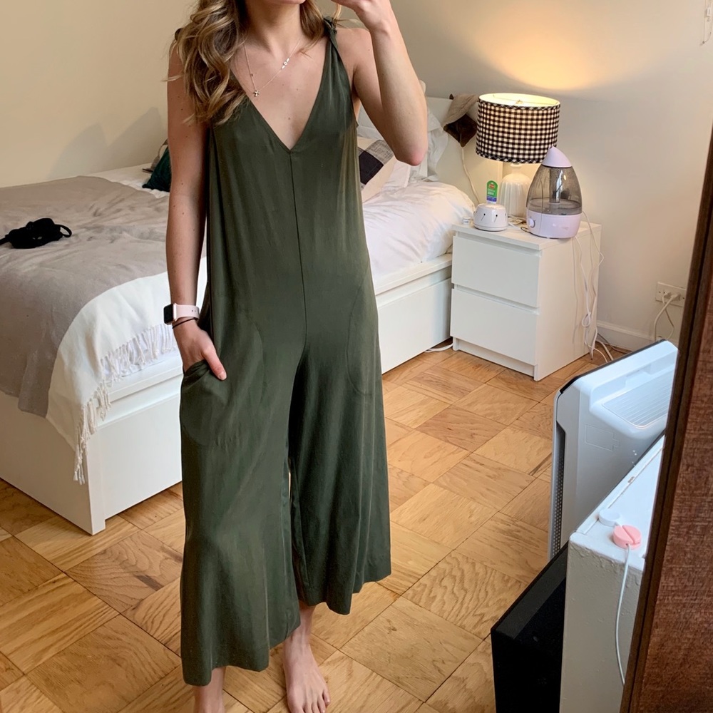 BCBGeneration Olive Green Jumpsuit XXS